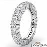 Round Cut Bar Set Diamond Eternity Wedding Band 14k White Gold Women Ring 1.8Ct