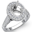 1.30 Ct Round Diamond Semi Mount Engagement Ring W Gold