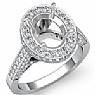 1.30 Ct Round Diamond Semi Mount Engagement Ring W Gold