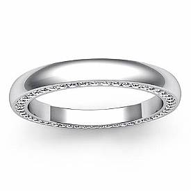 1 CT Round Diamond Man Eternity Wedding Band Gold