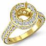 Diamond Engagement Ring Round Setting 14k Gold Yellow (1.6Ct. tw.)