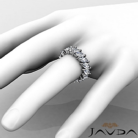 5.30 Ct Marquise Cut Diamond Eternity Wedding band Ring W Gold