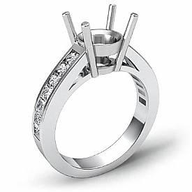 0.50 Ct Round Diamond Classic Engagament Ring Setting 14k W Gold