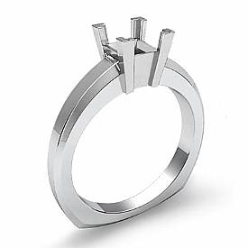Princess Diamond Engagement Ring 14k White Gold