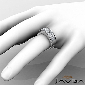 1.75 Ct Princess Womens Diamond Wedding Band Ring W Gold