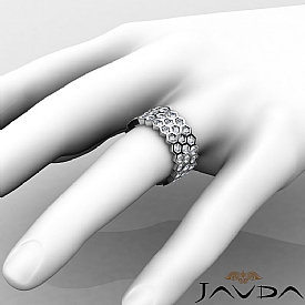 5.5 Ct Round Diamond Eternity Anniversary Ring Band W Gold