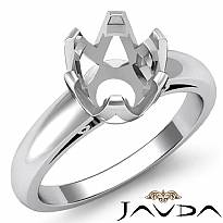 4.5g Diamond Solitaire Engagement Setting 14k White Gold 6 Prong Semi Mount Ring