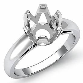 4.5g Diamond Solitaire Engagement Setting 18k W Gold 6 Prong Semi Mount Ring