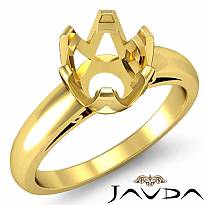 4.5g Diamond Solitaire Engagement Setting 14k Gold Yellow 6 Prong Semi Mount Ring