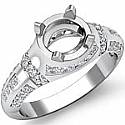 0.25 CT Round Diamond Women's Engagement Ring W Gold