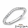 0.50Ct Pave Diamond Wedding Band Matching Set 14k White Gold
