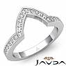 0.50Ct Pave Diamond Wedding Band Matching Set 14k White Gold