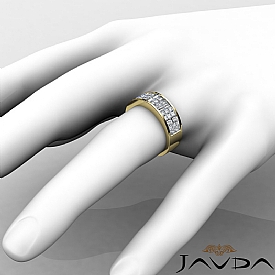 Princess Baguette Dimoind Women Wedding Ring 14k Gold (1.5Ct. tw.)