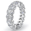 4.15 CT Oval Cut Diamond Eternity Women Wedding Band W Gold