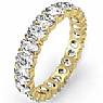 Oval Cut Diamond Eternity Wedding Band 14k Gold Yellow (4.15Ct. tw.)