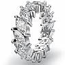 5.30 Ct Marquise Cut Diamond Eternity Wedding band Ring W Gold