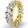 Marquise Cut Diamond Eternity Wedding band Ring 14k Gold Yellow (5.3Ct. tw.)