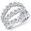 1CT Round Diamond Women Fashion Wedding Band White Gold