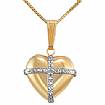 2.20 Gram 14k Two Tone Gold Light Pendant