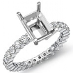 0.8CT Diamond Solitaire Eternity Emerald Setting 14k Gold Ring