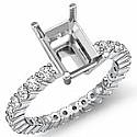 0.8CT Diamond Solitaire Eternity Emerald Setting 14k Gold Ring