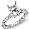 0.8CT Diamond Solitaire Eternity Emerald Setting 14k Gold Ring