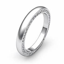 1 CT Round Diamond Man Eternity Wedding Band Gold