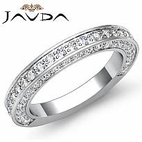 1.25ct Round Diamond Wedding Band Matching Set 14k White Gold