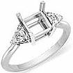 0.50 Ct Diamond 3 Stone Anniversary Ring Princess Setting WG