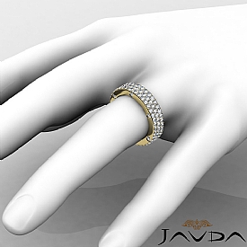 Diamond Eternity Pave Ring 14k Gold Wedding Band (2.4Ct. tw.)