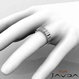 1.13 Ct. Princess Diamond Women Wedding Ring in 14k W Gold