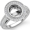 2 CT Round Diamond Engagement Ring Vintage Setting Gold