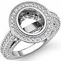 2 CT Round Diamond Engagement Ring Vintage Setting Gold
