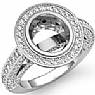2 CT Round Diamond Engagement Ring Vintage Setting Gold