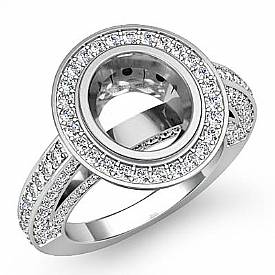 2 CT Round Diamond Engagement Ring Vintage Setting Gold