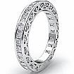 2.70 CT Princess & Round Diamond Eternity Wedding band WG