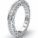 2.70 CT Princess & Round Diamond Eternity Wedding band WG