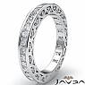 Women's Eternity Wedding Band 14k White Gold Princess Round Diamond Ring 2.7Ct