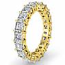 Asscher Cut Diamond Eternity Wedding Band 14k Gold Yellow (3.55Ct. tw.)