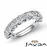 Princess Diamond V Prong Set Womens Half Wedding Band Ring 14k White Gold 2.2Ct