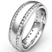1.10 CT Round Diamond Man Eternity Wedding Band Gold