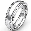 1.10 CT Round Diamond Man Eternity Wedding Band Gold