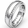 1.10 CT Round Diamond Man Eternity Wedding Band Gold