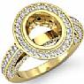 Round Diamond Engagement Ring Vintage Setting 14k Gold Yellow (2Ct. tw.)
