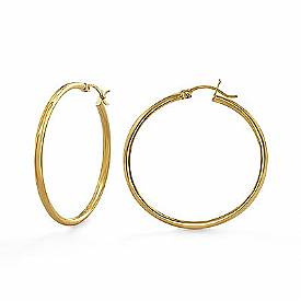 14k Yellow Gold Round Tube Ladies