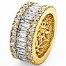 Round Diamond Eternity Band 14k Gold Yellow Wedding Ring (5.7Ct. tw.)