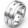 0.70 CT Princess Diamond Man Eternity Wedding band Gold