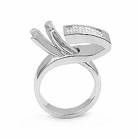 1/2 CT Princess Semi Mount Diamond Engagement Women Anniversary Ring 14k W Gold