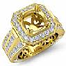 Vintage Style Engagement Anniversary Diamond Ring 14k Gold Yellow (1.65Ct. tw.)