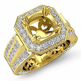 Vintage Style Engagement Anniversary Diamond Ring 18k Gold (1.65Ct. tw.)